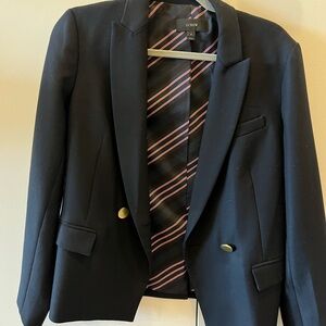 J. Crew Navy Blazer with Gold Buttons